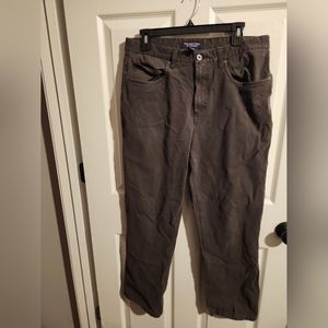 Roundtree and Yorke Flat Front 5-Pocket Straight Leg Pants 34x32